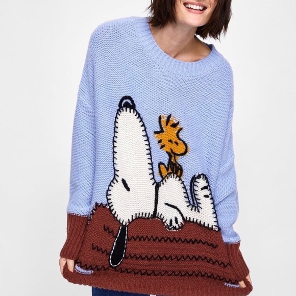 Adorable oversized Zara Peanuts sweater… - Picture 2 of 6